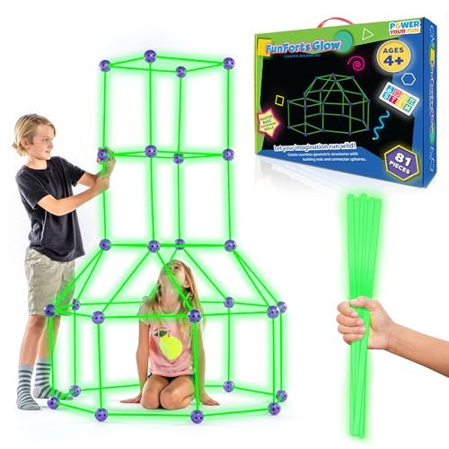 Illuminate Playtime: Unleashing Creativity with the Fun Forts Glow Fort Building Kit!