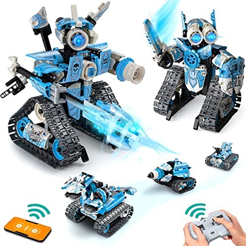 Unleash Creativity with the Ultimate 5 in 1 STEM RC Robot Building Kit: A Fun-Filled Engineering Adventure for Kids!