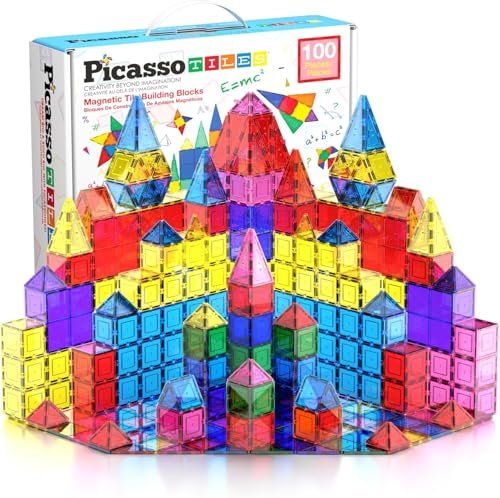 Unlocking Creativity: A Deep Dive into PicassoTiles 100 Piece Magnetic Playboards for Young Builders