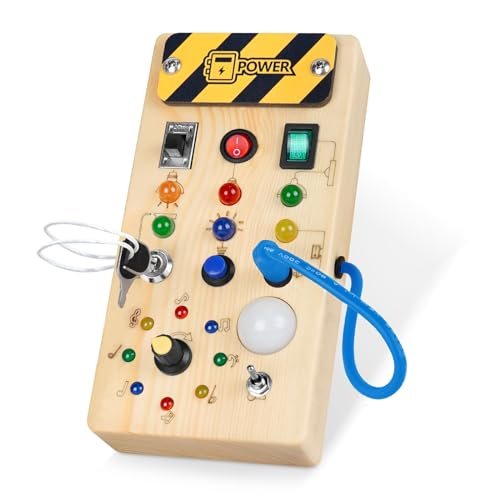 Illuminating Play: Exploring the Wonders of the Montessori Wooden Busy Board for Little Hands